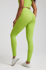 Solid High-Waisted Sports Leggings