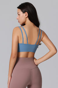 High Support Straps Back Sports Bra