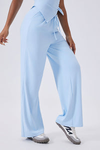 Women High-Waist Relaxed-Fit Drawstring Yoga Lounge Pants