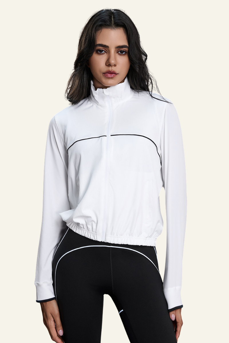 Women's Athletic  Windproof Stand-Collar Jacket
