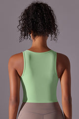 Women'S Seamless Ribbed V-Neck Sport Tank Top