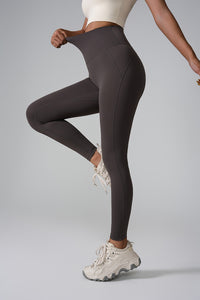 Women'S Pocket High-Waisted Seamless Sculpting Yoga Leggings