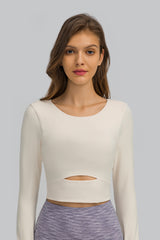 Women'S Yoga Slim Fit Long Sleeved Thumbhole