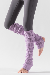 Women's solid-color chunky socks for exercise and yoga