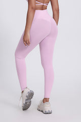 Women'S Bright Crossover High-Waisted Hip Lift Dance Stretch Cropped Pants