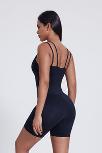 Women'S Dance Fitness V-Neck Double Strap Bodysuit