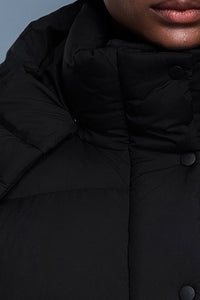 Women Short Down Vest Hooded Windproof Winter Outerwear