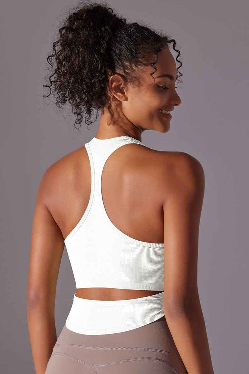 Women'S I-Back Ribbed Sport Tank Top