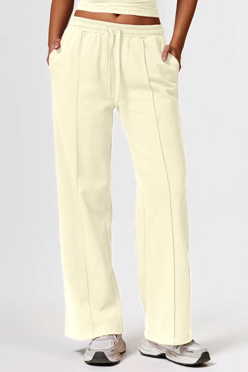 Women’s streetwear straight-leg casual pants.