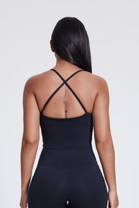 Women'S Crossover Backless Suspender Bra Underwear Sports Vest
