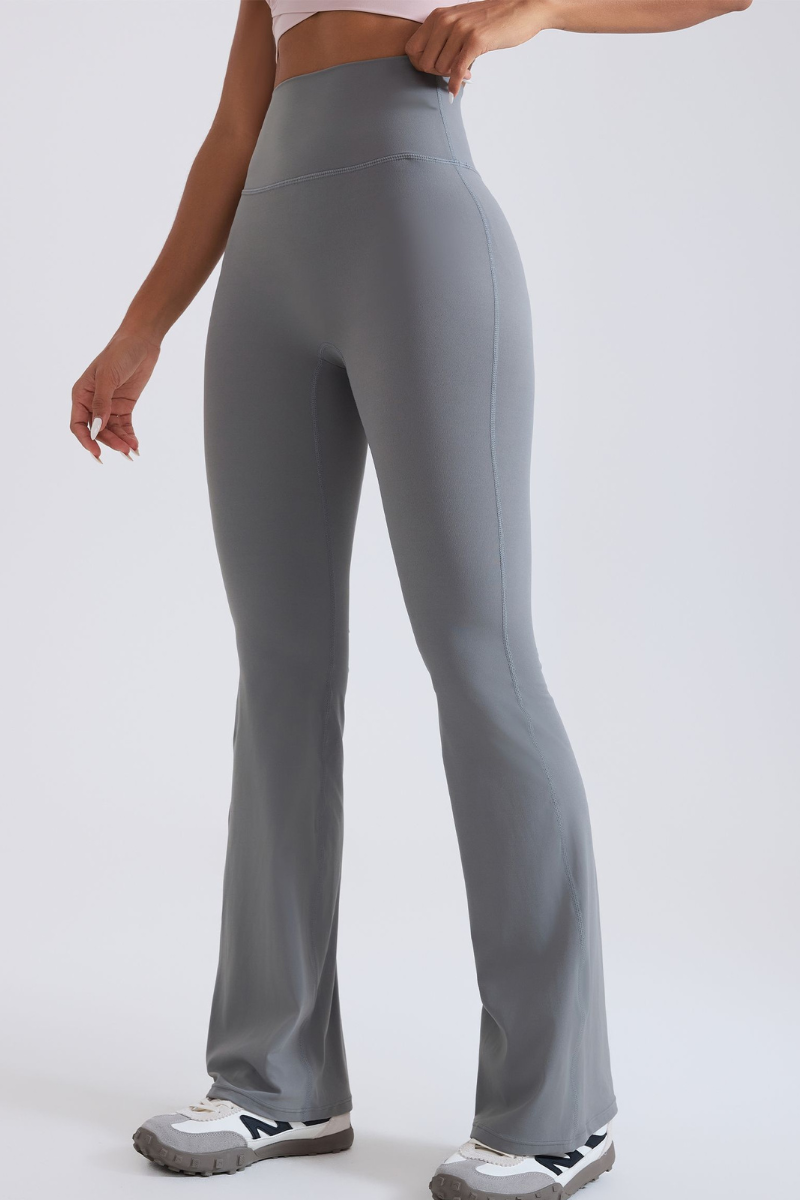 Women’s high-waisted  flare pants.