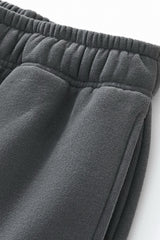 Unisex Casual Heavyweight Fleece Seven-Inch Pants