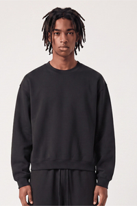 Men's Fall Streetwear Boxy Mockneck Sweatshirt