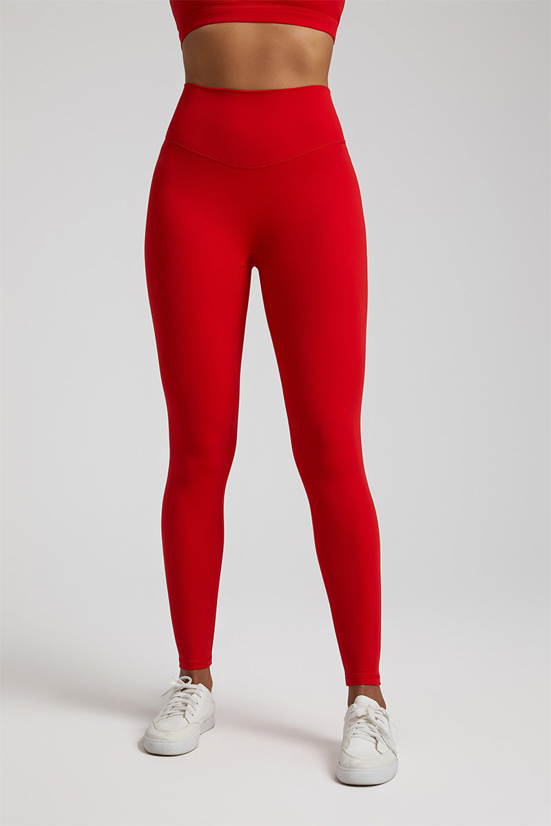 Solid High-Waisted Sports Leggings