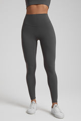 Solid High-Waisted Sports Leggings