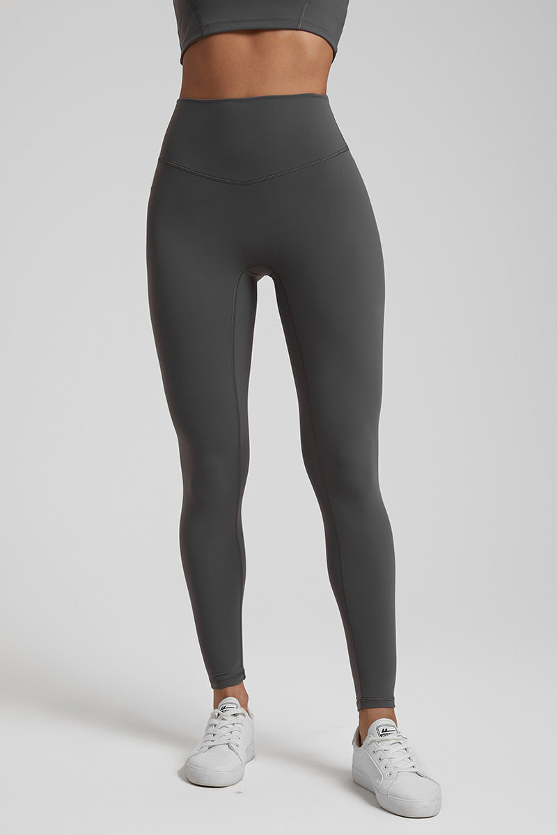 Solid High-Waisted Sports Leggings