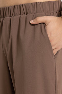Men Summer Loose Lightweight Quick-Dry Breathable Straight Leg Cropped Casual Workout Sport Pants