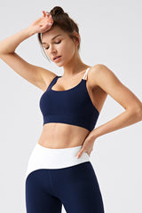 Women Eco-Friendly Recycled With Chest Pads Premium Feel Fitness Pilates Yoga Bra