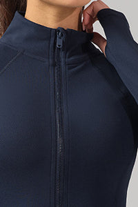 Women Stand-Collar Slim-Fit Quick-Dry Yoga Jacket
