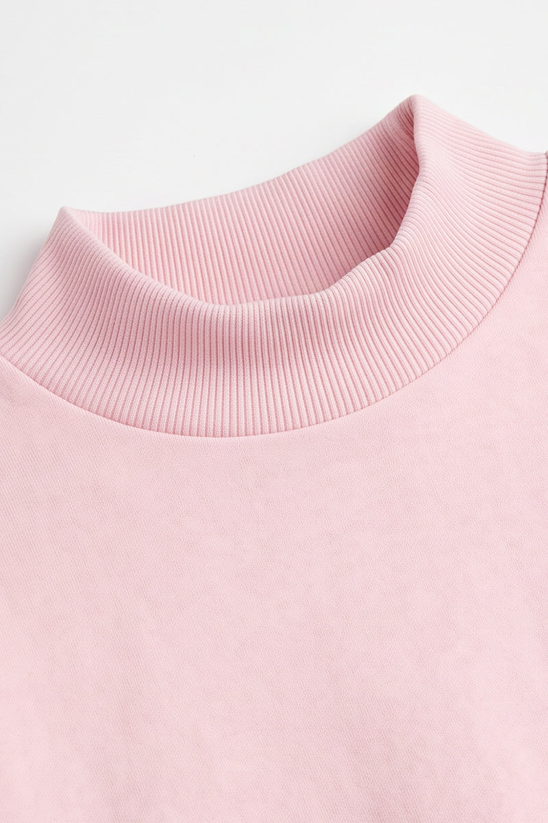 Women's Fall Fleece Relaxed Mock Neck Sweatshirt
