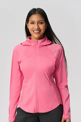 Women Cooling Uv50+ Slim-Fit Convertible Hood Outdoor Sun Protection Jacket