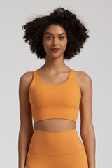 Wide Strap Back Cross Sports Bra