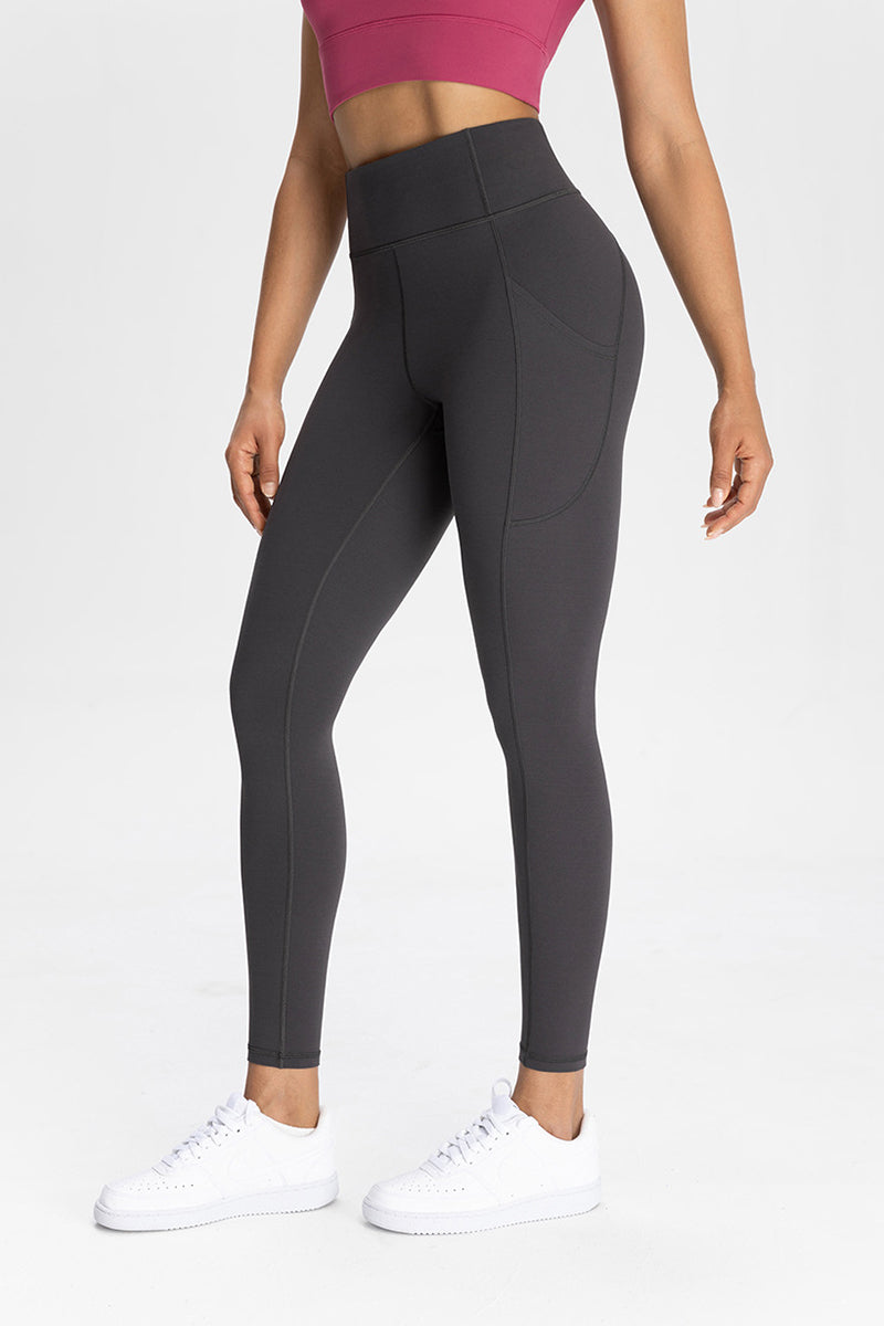 Women Pocket High-Waisted Naked Feel Quick-Dry Yoga Leggings