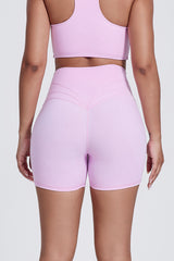 Women'S Fitness Yoga Lines Hip Tight Shorts