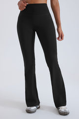 Women Hi-Waist Flared Yoga Leggings