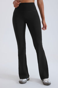 Women Hi-Waist Flared Yoga Leggings