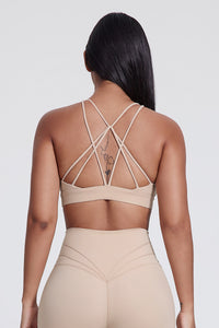 Women'S Yoga Cross Line Sports Bra Tank Top