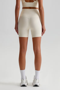 Women High Waisted Butt Lifting Seamless Naked Sensation Yoga Shorts