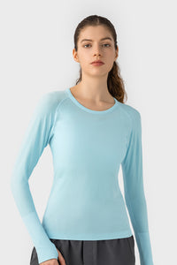 Women'S Yoga Long Sleeved With Thumbhole