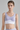 Women's Wide Strap Color-Block V-Neck Sports Bra