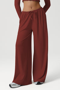 Women Wide Leg Low Rise Pocket Yoga Pants