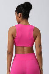 Women'S V-Neck Twist Wide Shoulder Yoga Sports Bra