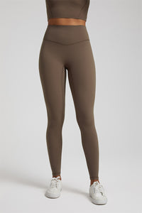 Solid High-Waisted Sports Leggings