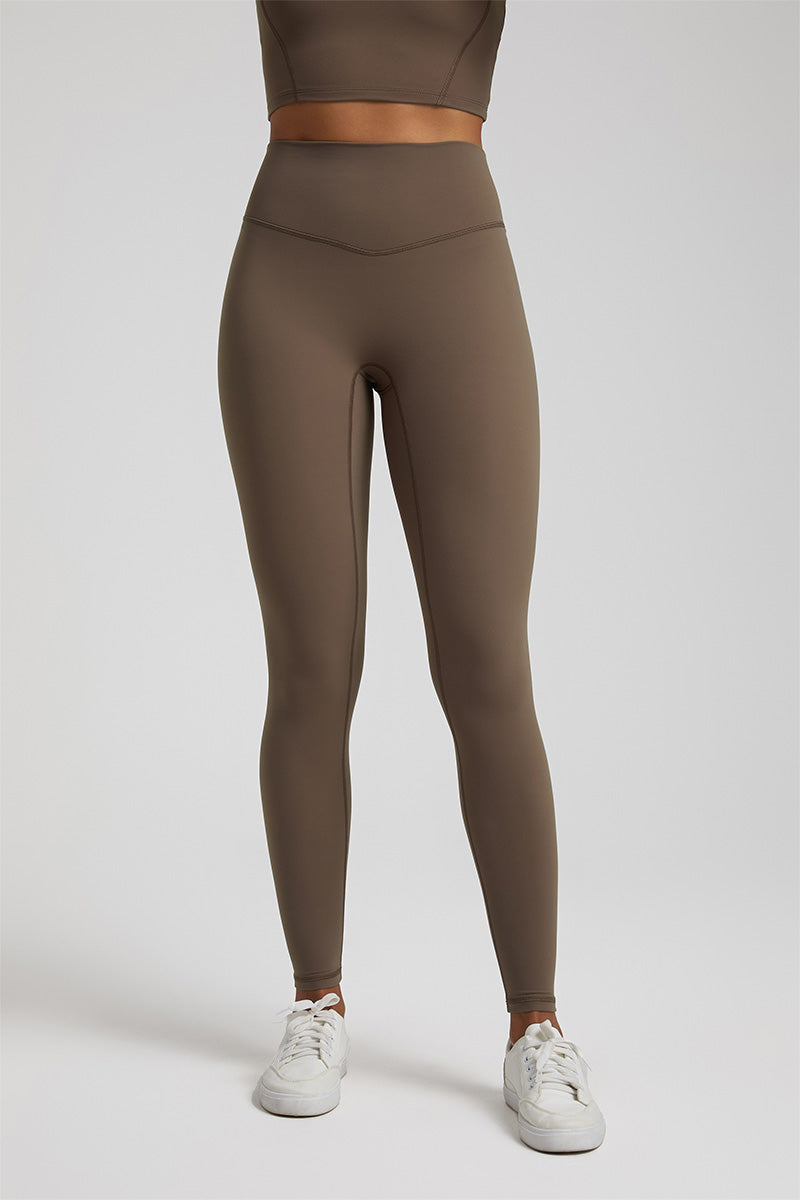 Solid High-Waisted Sports Leggings
