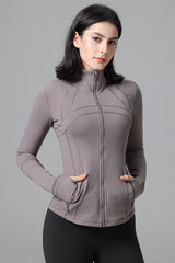 Women'S Slim Fit Sports Zipper Jacket