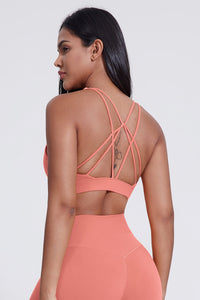Women'S Yoga Cross Line Sports Bra Tank Top