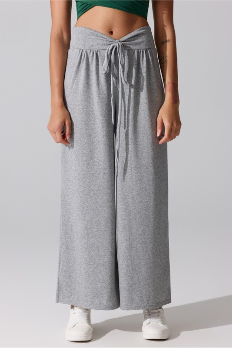 Women's Fall Soft Twisted High Waist Loose Wide Leg Pants