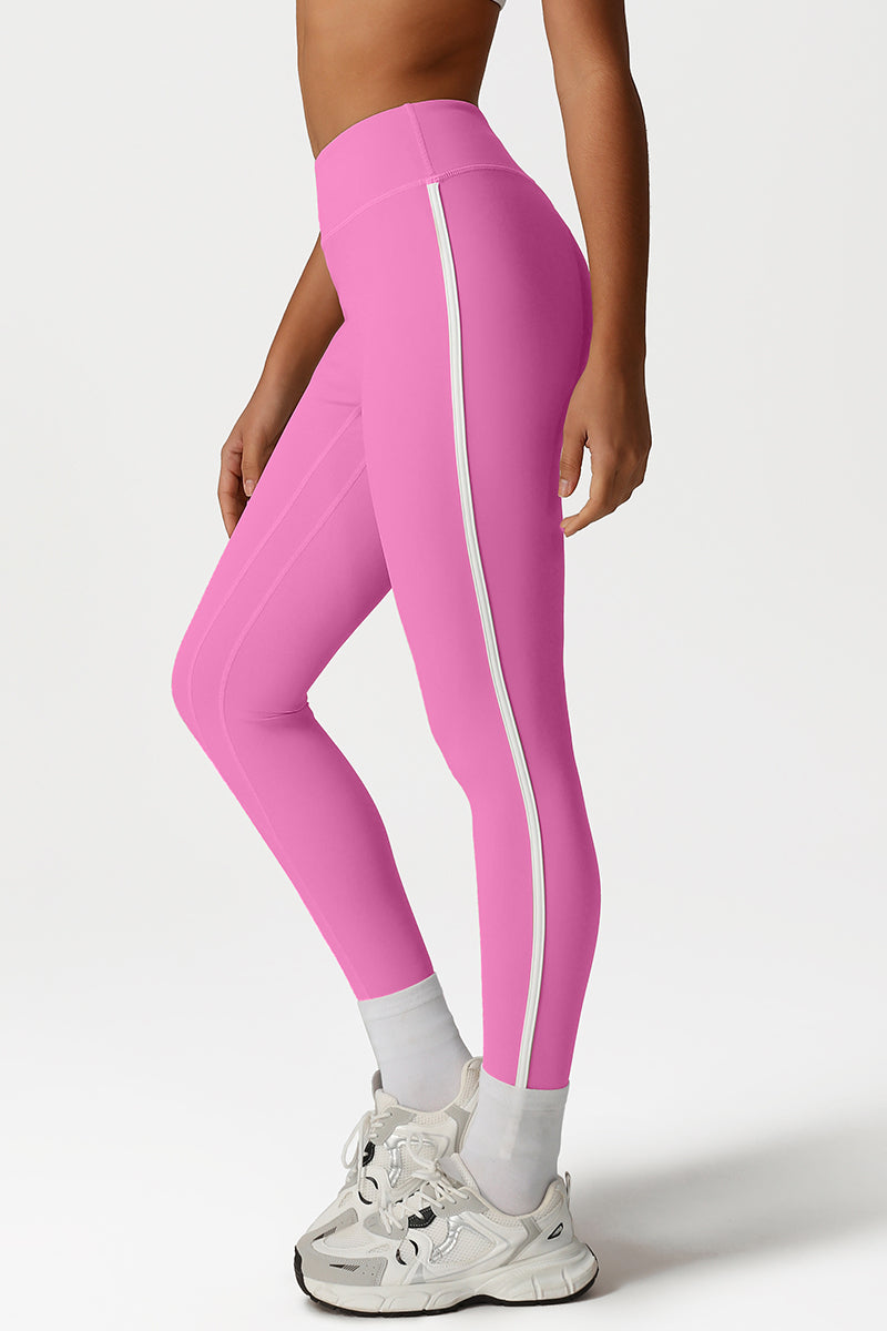 Women High-Waisted Color-Block Butt-Lifting Quick-Dry Yoga Pants