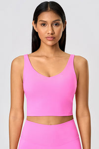 Women Crisscross Back High-Support Removable-Padded Yoga Sports Bra