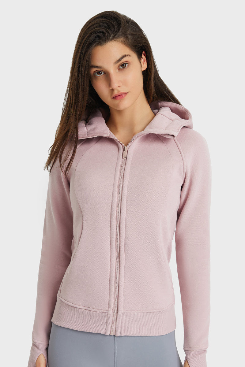 Women'S Zip Sport Hooded Jacket