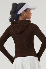 Women'S Hooded Zip-Up Jacket