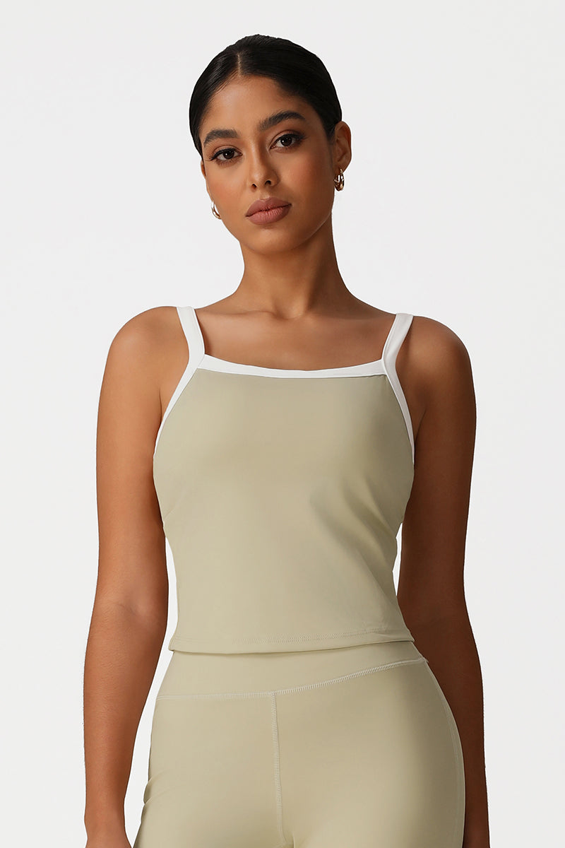 Women Color Block Yoga Sleeveless Tank Tops
