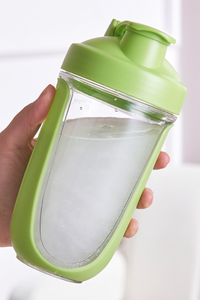 500ml Sports Shaker Bottle With Clear Body & Blender Ball