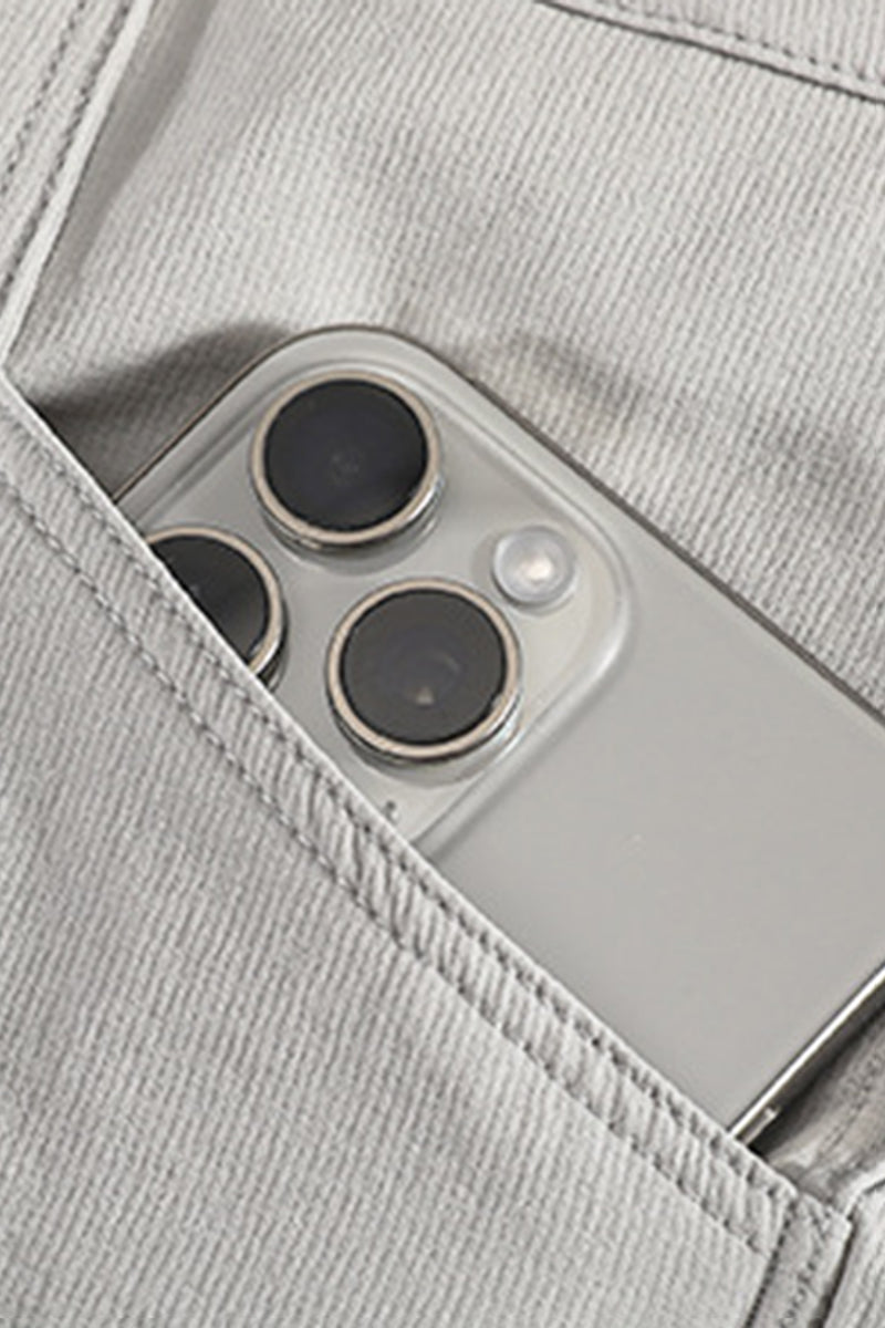 Men Straight Leg Multi-Pocket Outdoor Hiking Pants