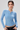 Women's Henley Neck Ribbed Slim Fit Long Sleeve Sports Top