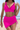 Women's V-neck Mesh Panel Ruched Skirted Two Piece Bikini